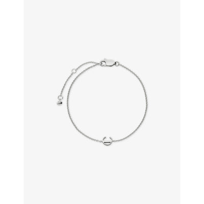 selfridges Monica Vinader Initial C 925 Sterling Silver Chain Bracelet- Buy online at McGrocer