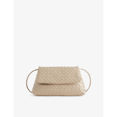 selfridges Bottega Veneta Giorno Intrecciat Leather Pouch- Buy online at McGrocer
