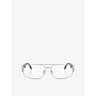 selfridges Versace VE1317 Rectangle-Frame Metal Sunglasses- Buy online at McGrocer