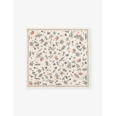 selfridges Zadig&Voltaire Kerry Tattoo-Print Woven Scarf- Buy online at McGrocer