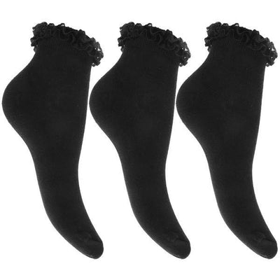 Superdrug Girls Ruffled School Socks (Pack Of 3) (UK Shoe 4-5.5)- Buy online at McGrocer