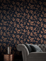 Next Graham & Brown Blue Luna Wallpaper Sample- Buy online at McGrocer