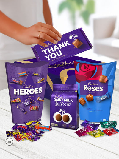 Next Cadbury Thank You Chocolate Sharing Hamper Medium- Buy online at McGrocer