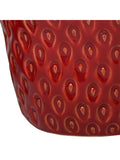 Libra Interiors red berry glaze vase large - British product