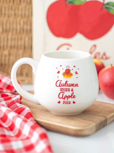 Next Something Different White Autumn Skies & Apple Pies Rounded Mug 550ml- Buy online at McGrocer