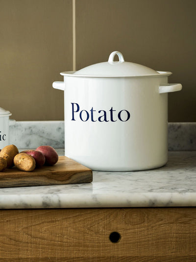 Next Garden Trading White Enamel Potato Store- Buy online at McGrocer
