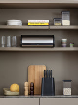 Next Brabantia Matt Steel Fingerprint Proof Roll Top Bread Bin- Buy online at McGrocer