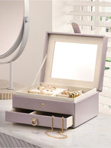 Next Faux Leather Jewellery Box (Lilac)- Buy online at McGrocer