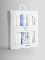 Next JoJo Maman Bébé Peter Rabbit Blue 5-Pack Muslin Cloths- Buy online at McGrocer