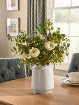 Next White Artificial Floral Arrangement in Ceramic Handled Vase- Buy online at McGrocer
