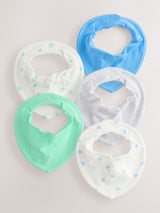 Next Baby Dribble Bibs Blue/Green 5 Pack- Buy online at McGrocer