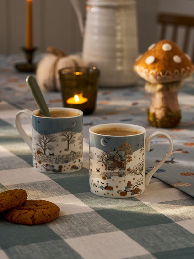 Next Sophie Allport Soft Teal Paws & Pumpkins Mug Standard 275ml- Buy online at McGrocer