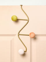 Next Oliver Bonas Multi Gold Velvet Vertical Over Door Storage Hooks- Buy online at McGrocer