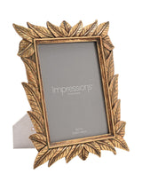 Next Widdop Golden Orange Leaf Design Resin 5x7 Photo Frame- Buy online at McGrocer