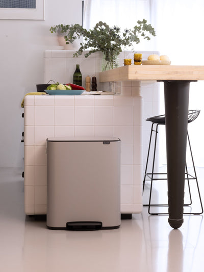 Next Brabantia Bo Pedal Bin Soft Grey 60 Litre- Buy online at McGrocer