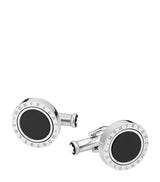 Harrods Montblanc Stainless Steel Engraved Cufflinks- Buy online at McGrocer