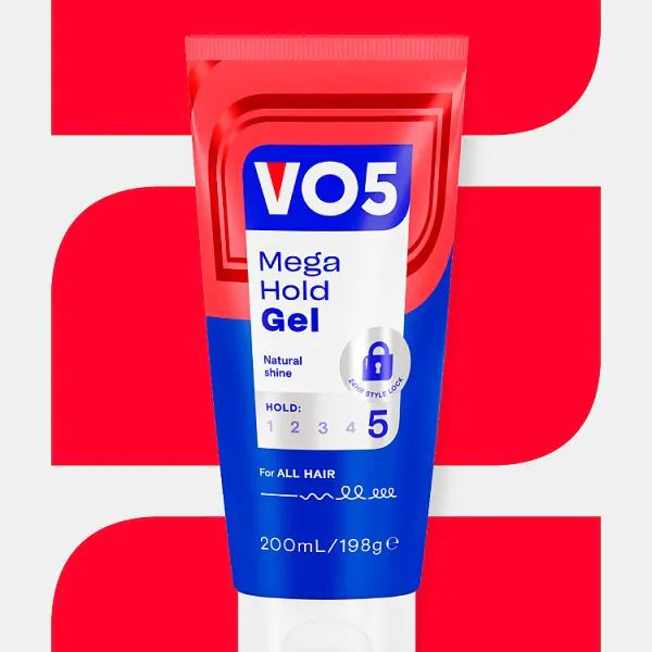 Vo5 Mega Hold Styling Gel Men's 200ml (British brand)