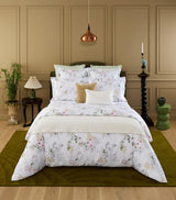 Harrods Yves Delorme Floral Orchidee Double Fitted Sheet 140cm x 200cm- Buy online at McGrocer