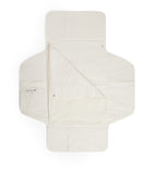 Bonpoint cotton changing mat with polka dot pattern and shearling interior, UK version