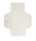 Bonpoint cotton changing mat with polka dot pattern and shearling interior, UK version