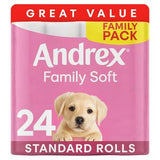 Sainsburys Andrex Family Soft Toilet Tissue 2 Ply 24 Rolls- Buy online at McGrocer