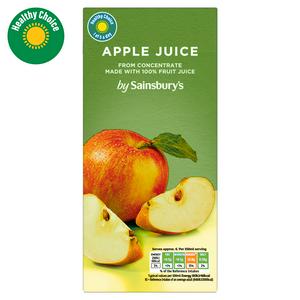Sainsburys Sainsbury's Pure Apple Juice Apple Juice Pure Apple Juice Cartons 1L- Buy online at McGrocer