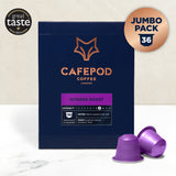 Intense roast coffee pods 36 pod pack, UK version