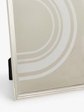 John Lewis ribbed silver plated photo frame, UK version