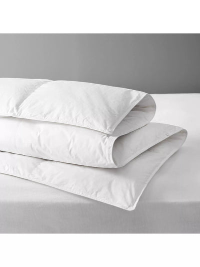 John Lewis John Lewis Natural Duck Down 60/40 4.5 Tog Duvet, Single, White- Buy online at McGrocer