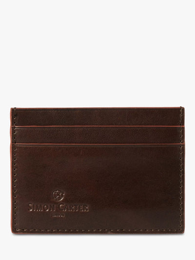 John Lewis Simon Carter Leather Edge Credit Card Holder- Buy online at McGrocer