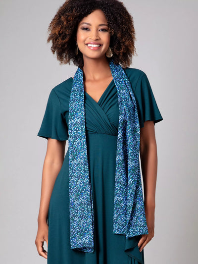 John Lewis Alie Street Azra Woven Scarf, Blue- Buy online at McGrocer