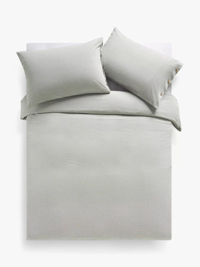 John Lewis Grey Stripe Cotton Duvet Cover - Single Size- Buy online at McGrocer