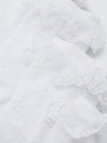 John Lewis frill socks 2 pack white, imported from the UK
