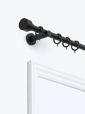 John Lewis extendable metal curtain pole kit with stud finial, 28mm diameter, UK version