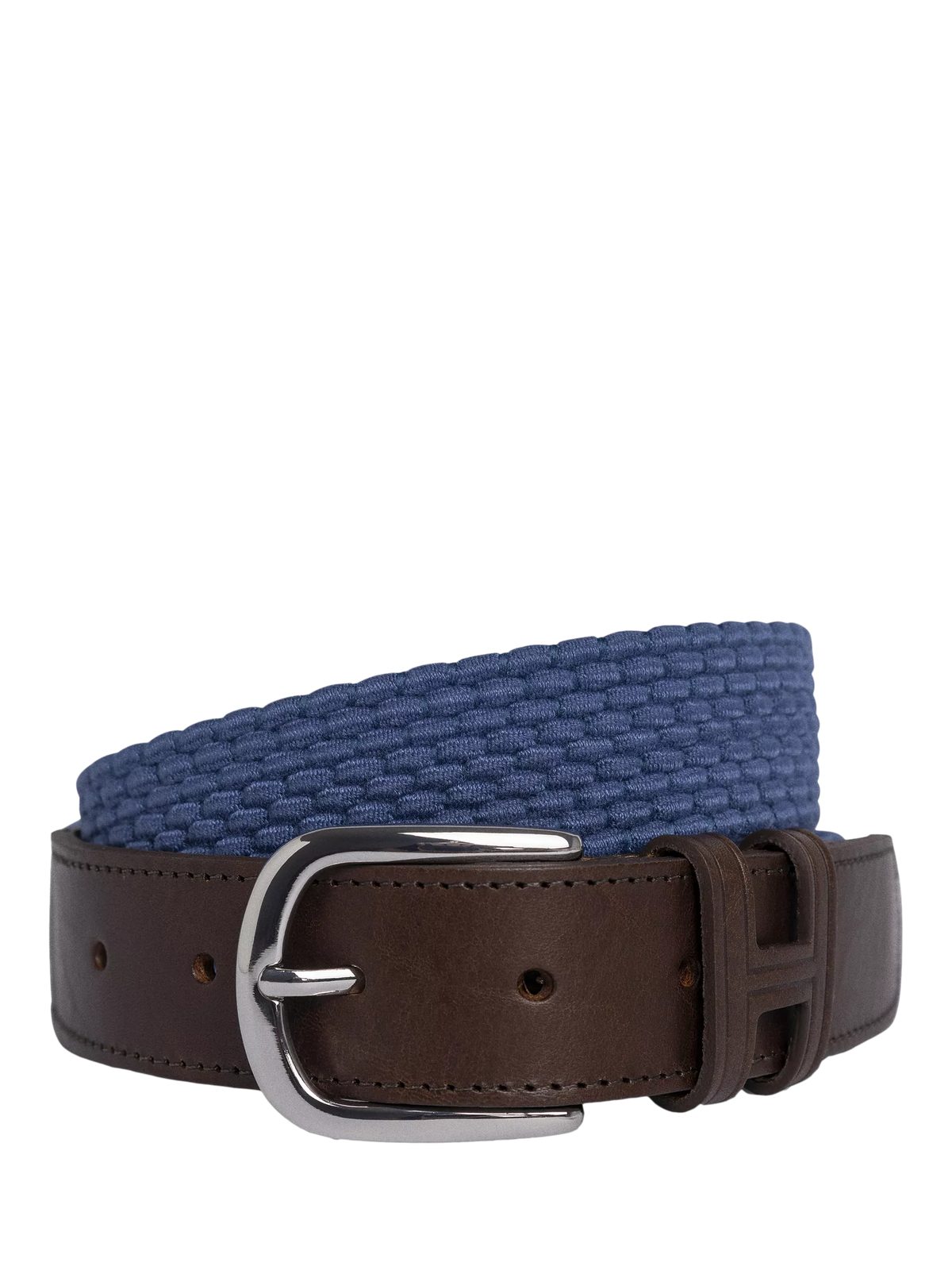 Hackett London braided leather tip belt - British product