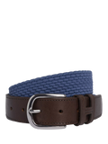 Hackett London braided leather tip belt - British product