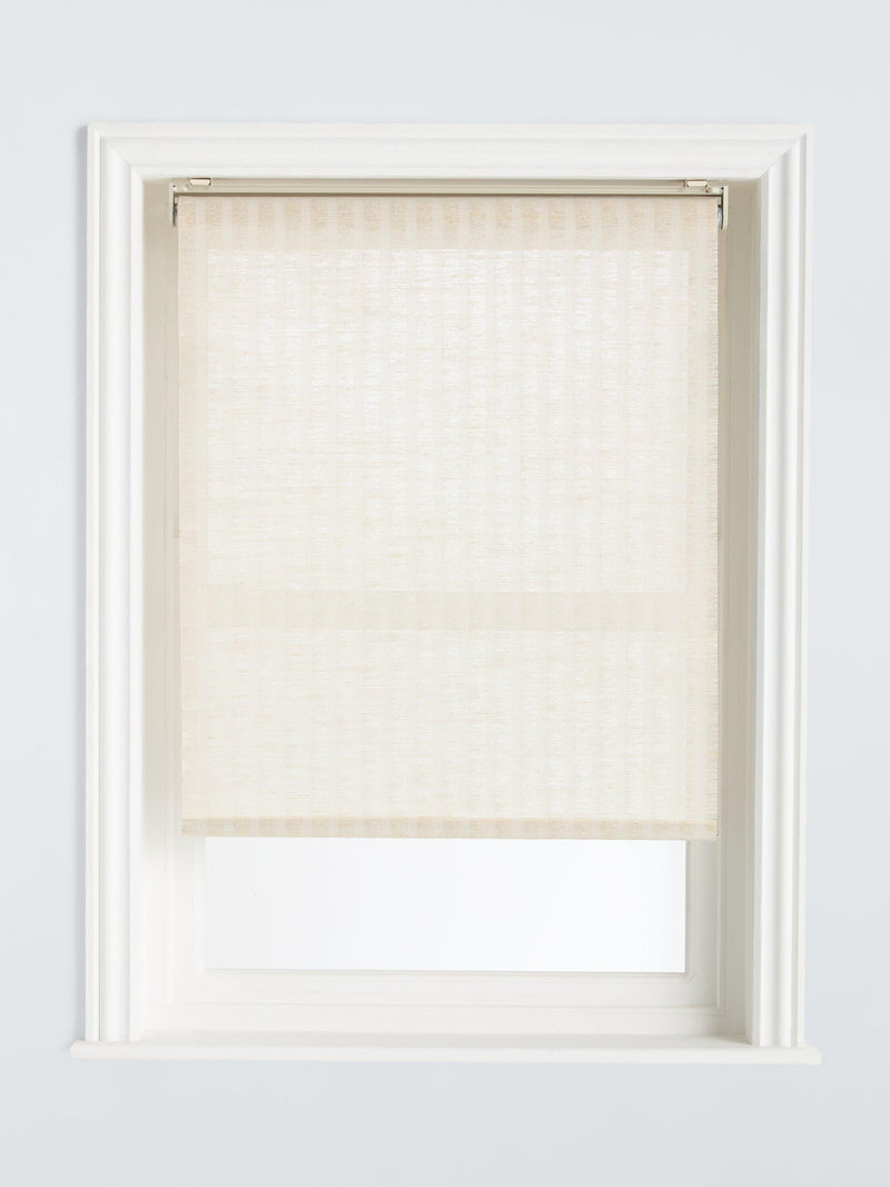 John Lewis jute cordless blind in white, UK version