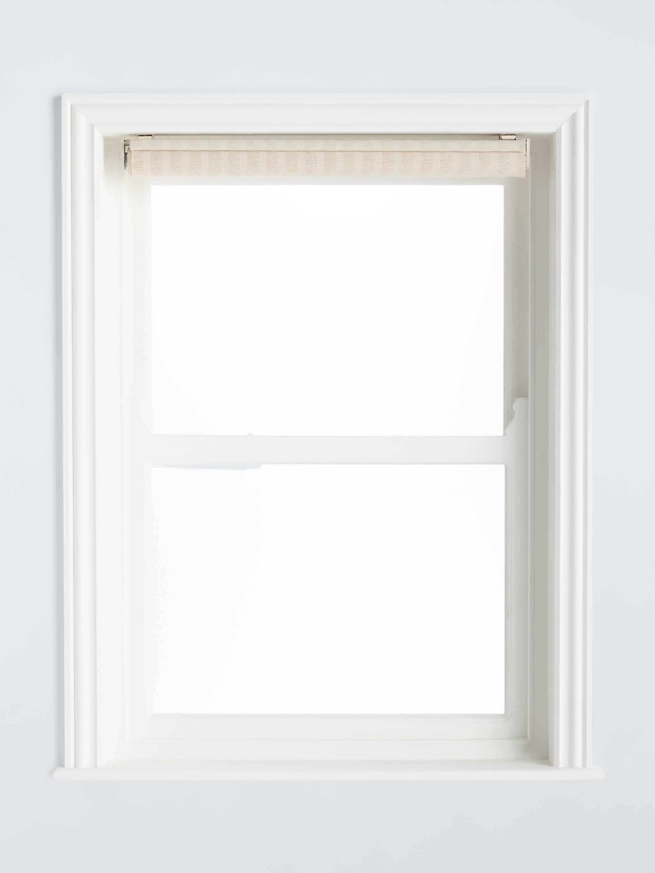 John Lewis jute cordless blind in white, UK version