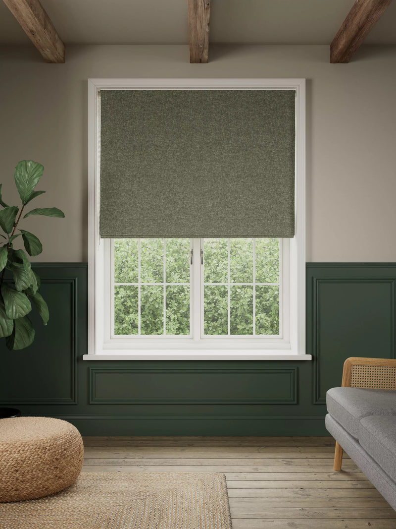 John Lewis Rustic Twill Blackout Roman Blind 120x140cm