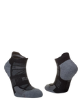 Hilly Supreme Socklet running socks black grey (British brand)