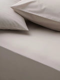 John Lewis Egyptian Cotton Percale Easy Care 260 Thread Count Deep Fitted Sheet Double