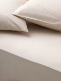 John Lewis Egyptian Cotton Percale Easy Care 260 Thread Count Deep Fitted Sheet Double