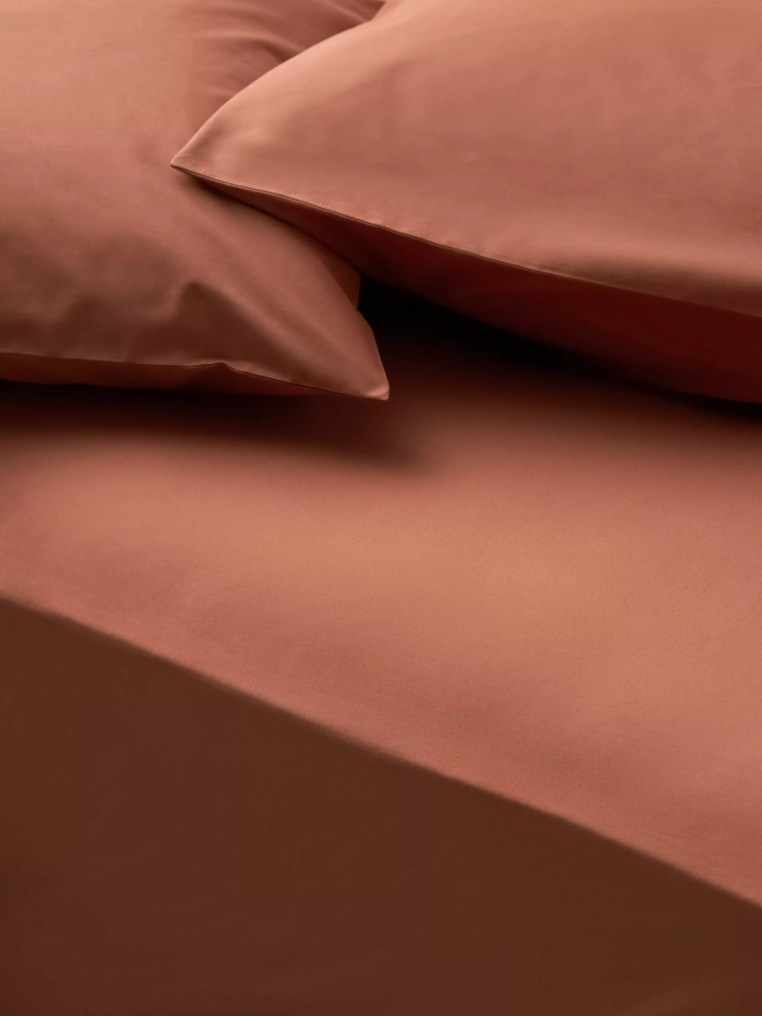 John Lewis Egyptian Cotton Percale Easy Care 260 Thread Count Deep Fitted Sheet Double
