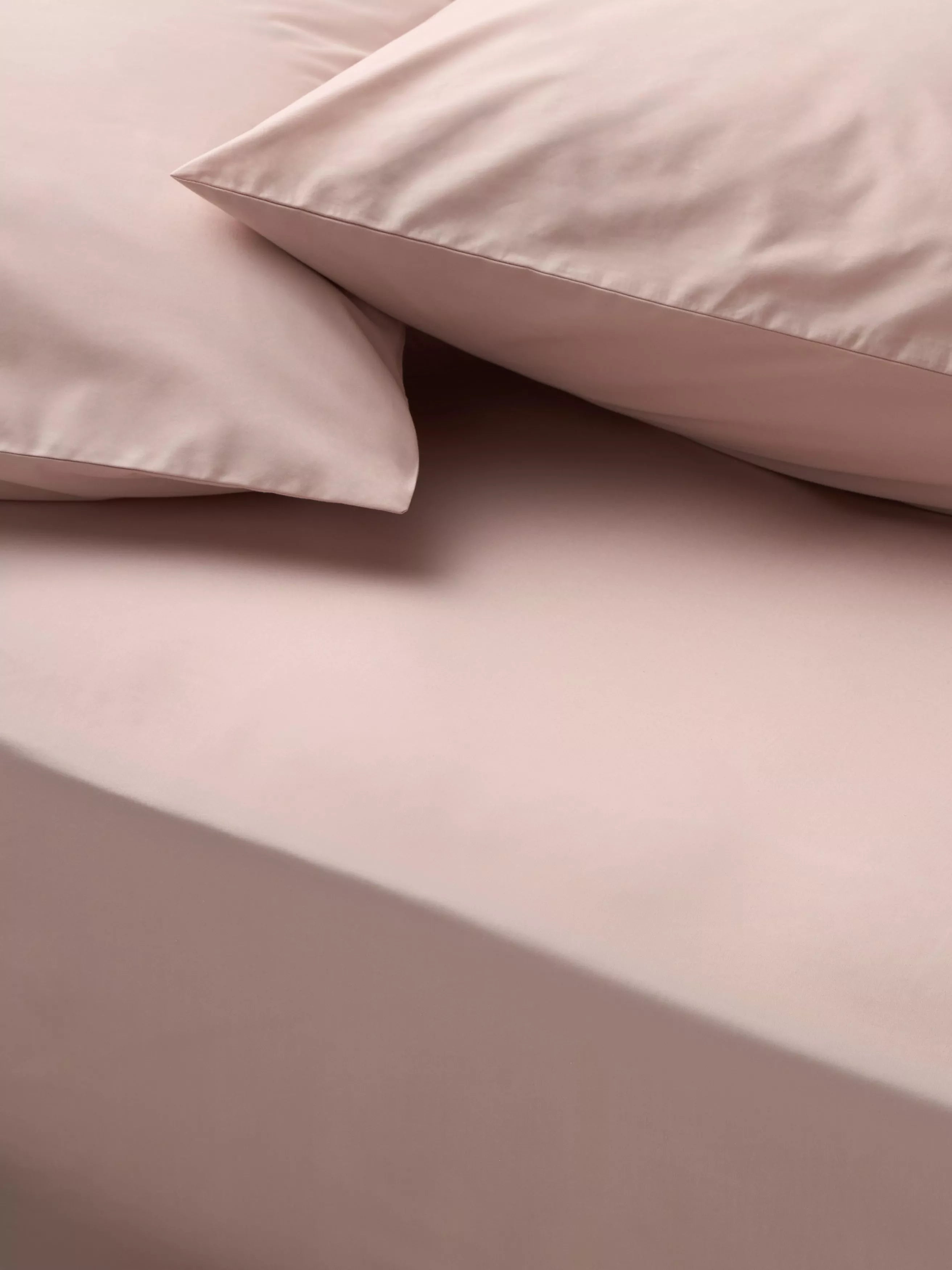 John Lewis Egyptian Cotton Percale Easy Care 260 Thread Count Deep Fitted Sheet Double