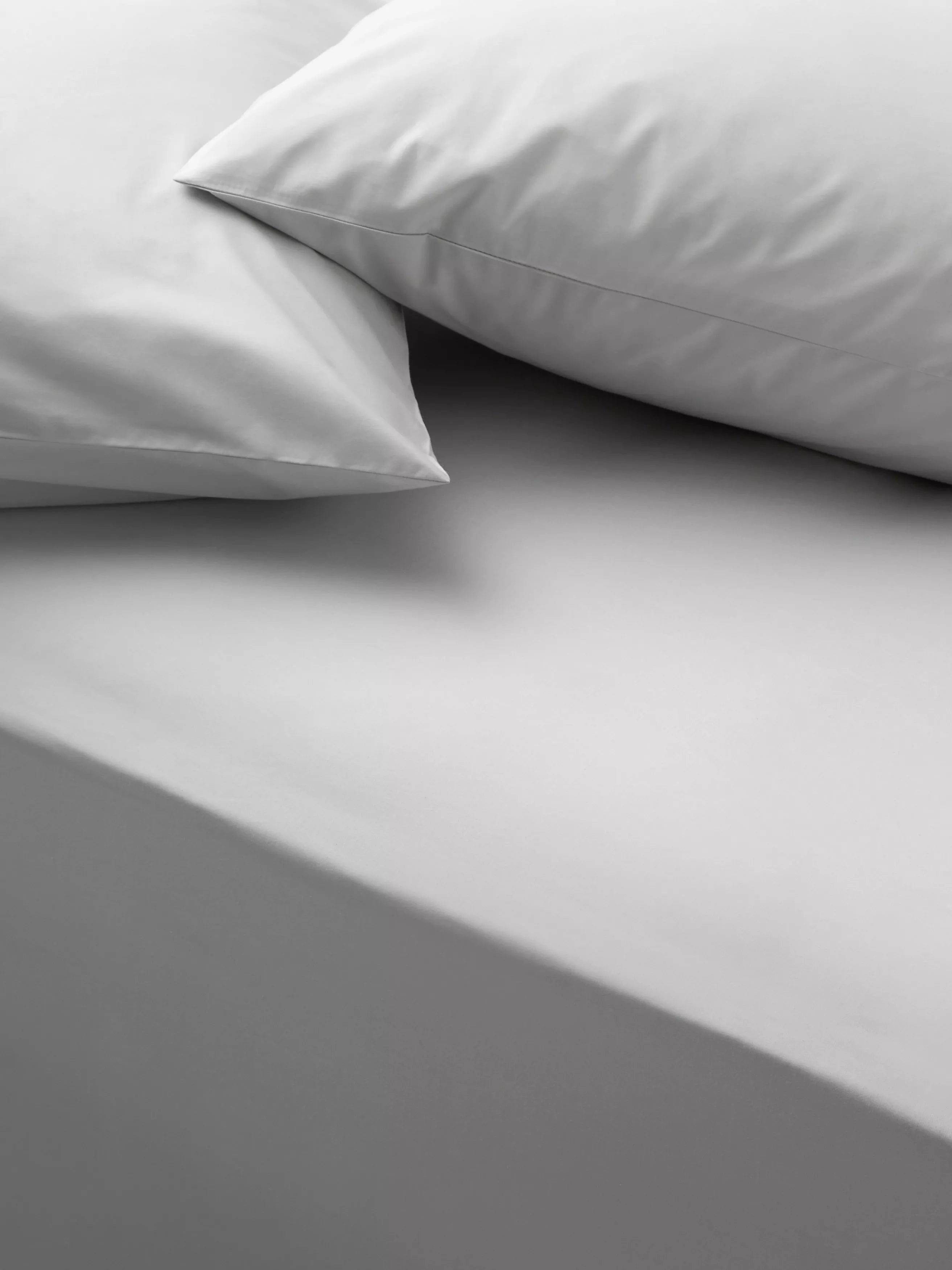 John Lewis Egyptian Cotton Percale Easy Care 260 Thread Count Deep Fitted Sheet Double