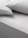 John Lewis Egyptian Cotton Percale Easy Care 260 Thread Count Deep Fitted Sheet Double