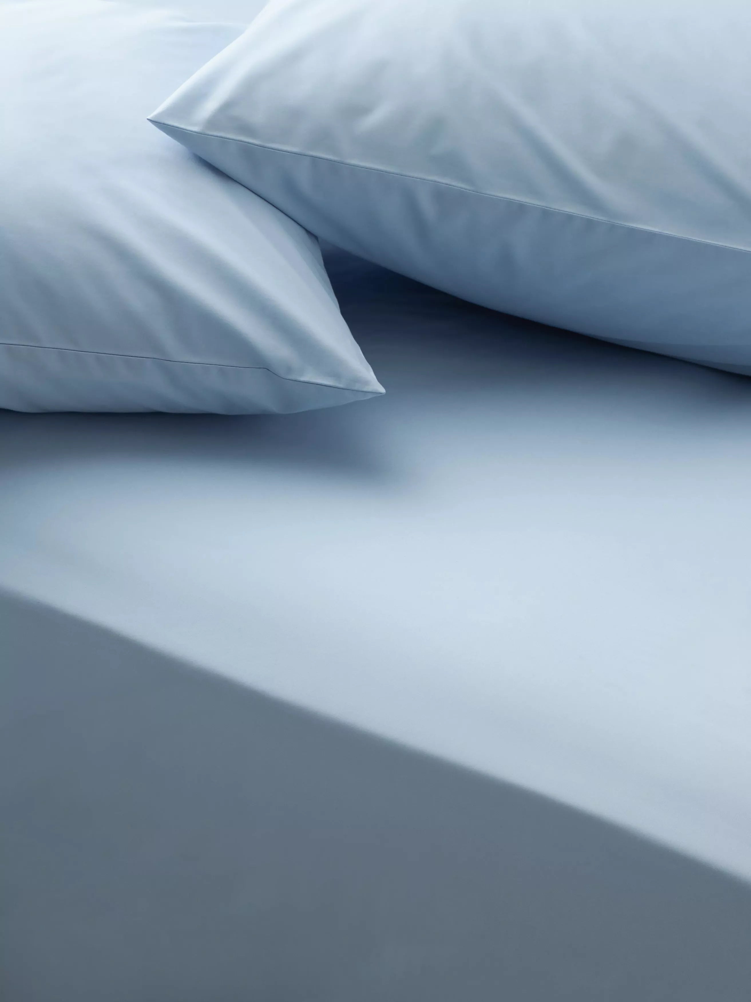 John Lewis Egyptian Cotton Percale Easy Care 260 Thread Count Deep Fitted Sheet Double
