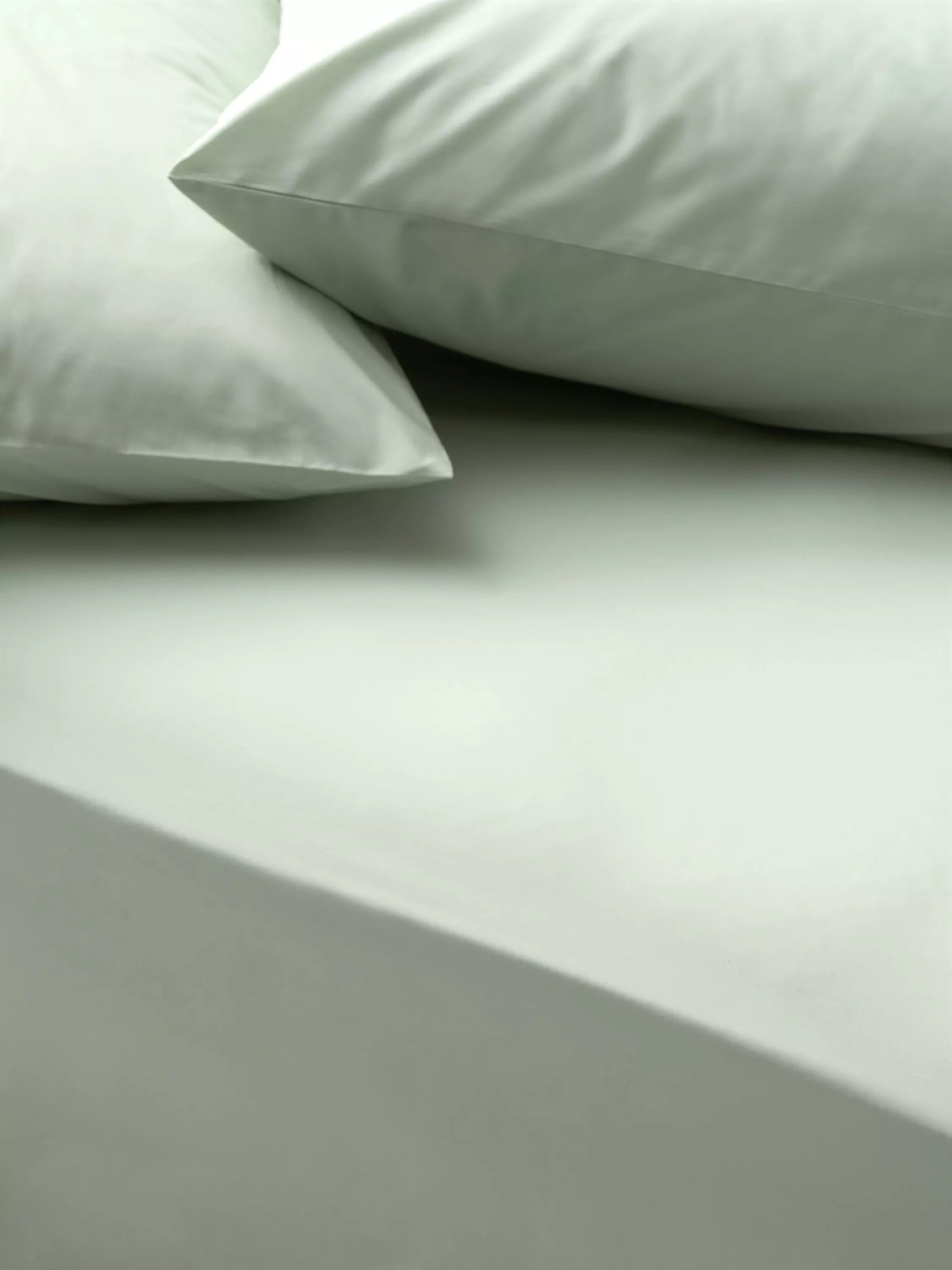 John Lewis Egyptian Cotton Percale Easy Care 260 Thread Count Deep Fitted Sheet Double