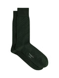 Hackett London polka dot socks in bottle green (British brand)