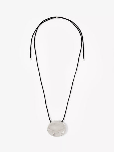 John Lewis Mint Velvet Stud Rope Pendant Necklace, Silver, 47cm- Buy online at McGrocer